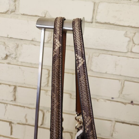 Coach Madison Phoebe Tan & Chalk Shoulder Bag Purse - Picture 5 of 15